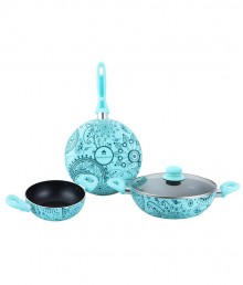 Wonderchef Oscar Bello Blue Cookware Set