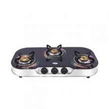 JYOTI 313 BLACK 3 BURNER GLASSTOP GAS STOVE