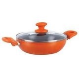 Prestige Creme Ceramic Kadai 240mm With Glass Lid