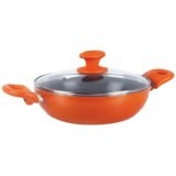Prestige Creme Ceramic Kadai 200mm With Glass Lid
