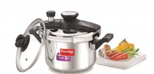 Prestige Clip - on Mini stainless Steel Pressure Cooker 2L with glass lid Accessory 