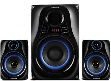 Philips MMS2580B 2.1 Channel Multimedia Speakers (Blue) 