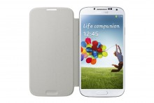 Samsung Galaxy S4 Flip Cover Folio Case (White) 