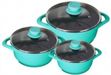 Wonderchef Aqua Marine Ceramide Casserole Set (3 Pcs)