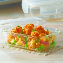 Borosil Klip N Store Rectangular Container with Lid 1040ml