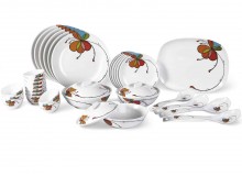 Borosil Melamine Vibgyor Fidenza Dinner Set, 35 Pieces 