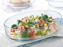 Borosil Oval Baking Dish, 3 Litres, 