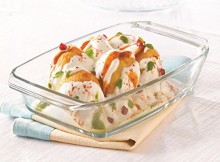 Borosil Rectangular Dish, 2.2 Litres