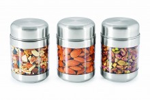 Sizzle Clear Containers 300 ml Set of 3 Twist Jar S8