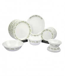 Corelle India Impressions Neo Leaf 21 Pcs Dinner Set