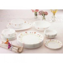 Corelle Vitrelle Glass 21 Pc Dinner Set - Spring Shot