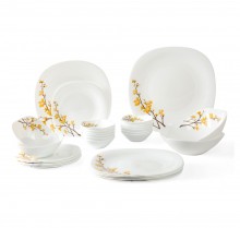  Laopala Quadra Pack of 21 Dinner Set  (Opalware)