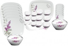 Milton Melamine Diana Square Dinner Set 31 Piece
