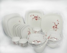 Milton Melamine Red Plum Dinner Set 31 Piece