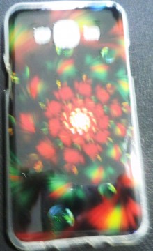 Samsung Galaxy J5  Back Cover(Red Flower)