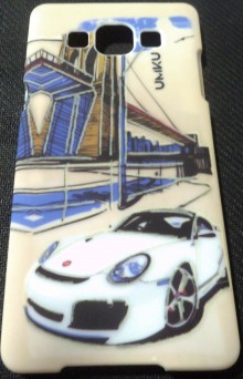Samsung Galaxy A5  Back Cover (White Car)