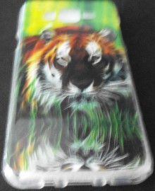 Samsung Galaxy J7 Back Cover (Tiger)