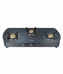 Prestige Premia 3 Burner Glass Top GTS 03 (D)
