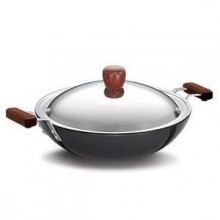 Hawkins Futura Deep Fry Pan IL23 With Lid 2.5L & 2 short Handles(Flat Bottom)