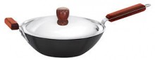 Hawkins Futura Deep Fry Pan IQ74 3L With Lid (Stir Fry Wok)(Flat Bottom)