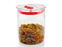 Borosil Classic Trend Wide Glass Jars with Lid 550 ML
