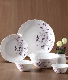 LaOpala Diva Dazzle Purple Dinner Set 33 Pcs
