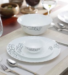 La Opala Diva Misty Drop Dinner Set 33 Pcs
