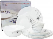 Laopala Diva Mystrio Black 33 Pcs Dinner Set 