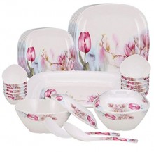 MILTON TULIP SQUARE DINNER SET 31 PIECES
