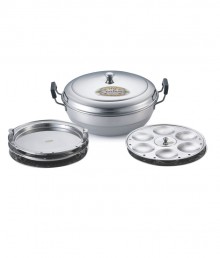 Neelam Silver Stainless Steel Bottom Multi Kadai