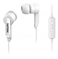 Philips SHE1405WT/94 In-Ear Headphones with Mic (White)