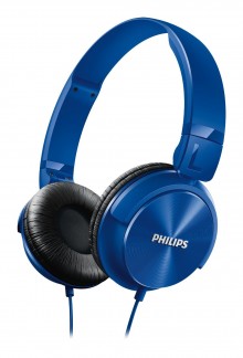 Philips SHL3060BL/00 On-Ear DJ Style Monitoring Headphone (Blue)