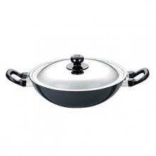 Hawkins Futura Deep fry Pan Q55 2.5L Wih Lid Kadai (Round Bottom)