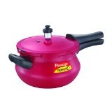 Prestige Deluxe Plus Aluminium Pressure Cooker Mini Handi 3.3L (Red)
