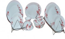 Roxx Opal Pack of 21 Dinner Set (Ceramic)