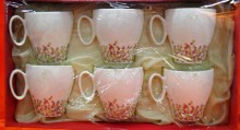 Hi-Luxe 6103 Cup & Saucer 6 pc Set