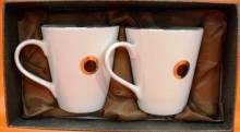 Hi Luxe Crystal Collection Mug 2 Pc Set Mercury