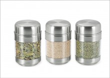 Sizzle Clear Containers 150 Ml Set Of 3 Twist Canisters S6