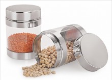 Sizzle Clear Containers 850 ml Set of 2 Galaxy Jar S11