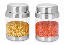 Sizzle Crystal Clear Containers 1200 ml Set of 2 Storage Box S12