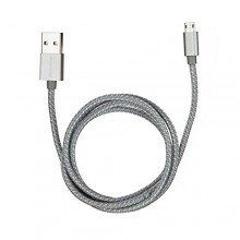 Stuffcool Reversible Sync & Charge Micro USB Cable - Grey 