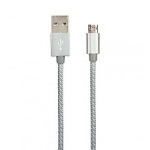 Stuffcool Reversible Sync & Charge Micro USB Cable - Grey 