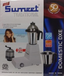 Sumeet Traditional Domestic DXE 750 W Mixer Grinder