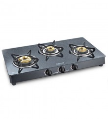 Sunflame Crystal Granito Toughened  3-burner Cooktop
