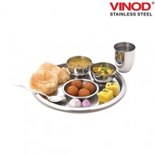 Vinod Steel 6 Pcs Thali Set