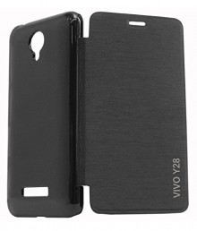  Vivo Y28 flip cover (black) 