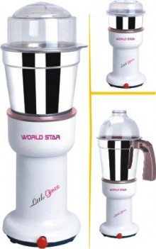Worldstar Sr. Little Ginee 400 W  Mixer Grinder 3 Jar
